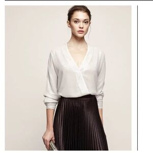 Reiss Shimmer Wrap Blouse